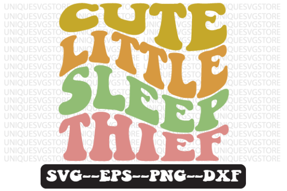 Cute Little Sleep Thief Retro Svg Design Review