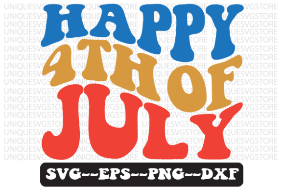 Happy 4th of July Quote Retro SVG Design Review
