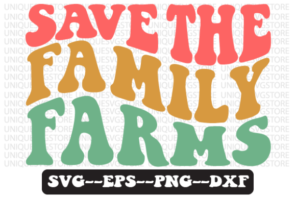 Save the Family Farms Retro SVG Design Review
