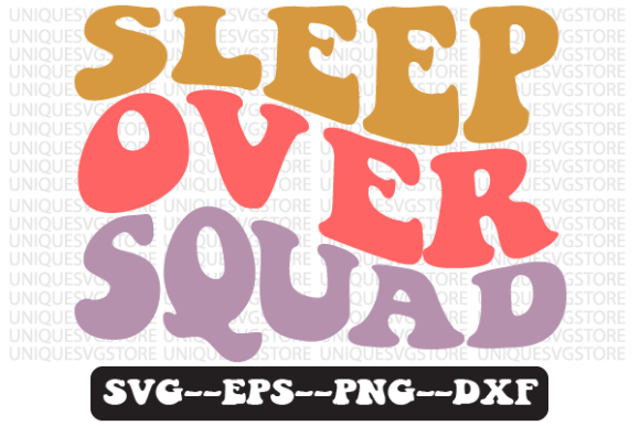 Sleepover Squad Quote Retro SVG Design: A Designer’s Practical Take